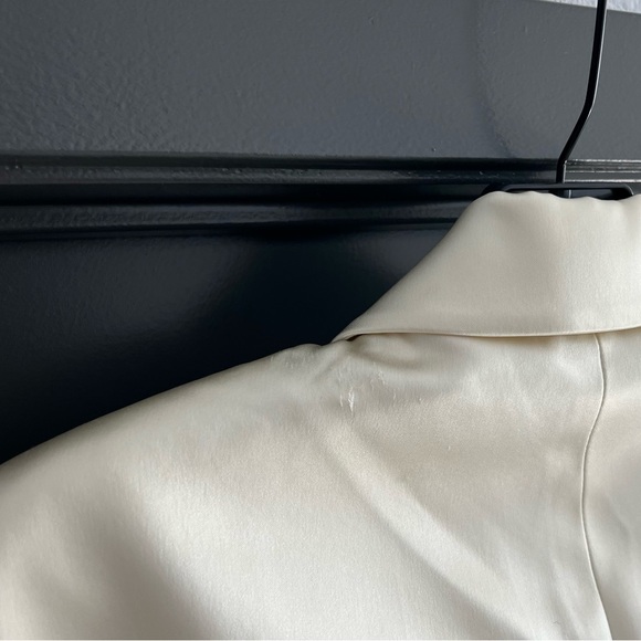 Helsa Heavy Satin Double Breasted Jacket in Bone Size XS NEW! New with tags! - Picture 12 of 12